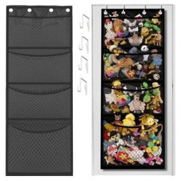 Sac de rangement pour animaux en peluche pochette suspendue porte-conteneur polyvalent pour la