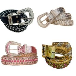 HXBA – ceinture en cuir à strass 41 pouces accessoire pour femmes et hommes
