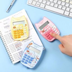 Mini calculatrice portable chat mignon fournitures de bureau papeterie pour étudiants durable