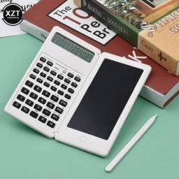 Calculatrice portable avec écran LCD tablette d'écriture tablette scientifique pliante bloc-notes