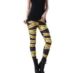 VIIANLES – Legging imprimé pour femme pantalon de fitness Punk Rock Push-Up avec lettres