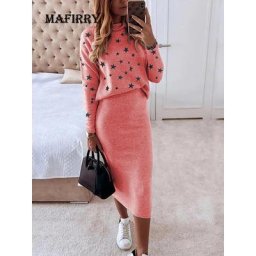 Jupe moulante imprimée simple et élégante pour femme ensemble assressenti jupe élastique pour