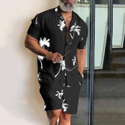 Short de plage deux pièces pour homme chemise d'été trempée chemise d'extérieur respirant