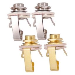 Prise de courant pour Instrument à cordes accessoire de guitare basse 6.35mm 2 pièces