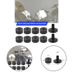 1 ensemble de feutres de support de cymbale de haute qualité tampons de tambour manches de
