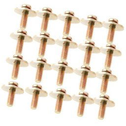 Jeu de batterie en métal pour Dummers crochet LDPClaw vis de montage matériel 20 pièces