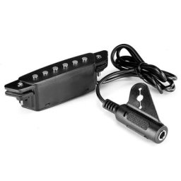 Pick-up SH-85 noir à 6 trous pour guitare acoustique avec câble d'alimentation Active prise