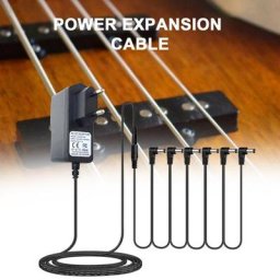 Adaptateur d'alimentation pour pédales de guitare avec câble de topologie 6 en 1 accessoires pour