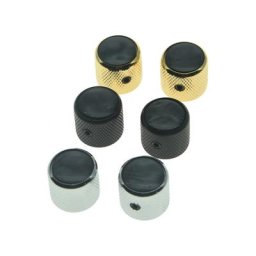 AgreISH-lèvent Jeep avec vis pour guitares Tele Top Black Pearl Cap lèvent de basse Ensemble de 2