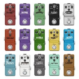 Ensemble de pédales Rowin Nano avec Tube pilote Frenzy blue Flanger Mini effet guitare