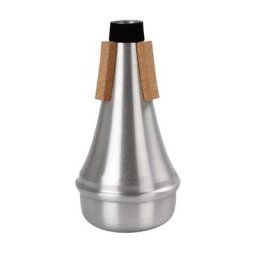 Mini silencieux de trompent en alliage d'aluminium muet argenté pour mélomane accessoires de
