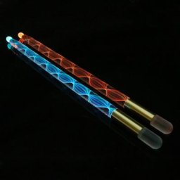 Baguettes de tambour Shoous en acrylique avec LED Fluorwisdom 5A Glow in the Dark Jazz Fit for