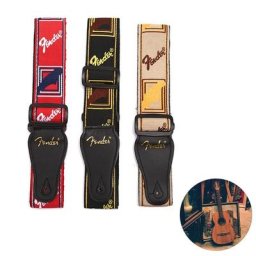 JEStrap-Extrémités en cuir réglables sangle de broderie rouge jaune noir électrique