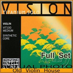 Thomastik Vision Solo — Jeu complet de cordes pour violon VIT100 avec bouts en boule fabriqué en