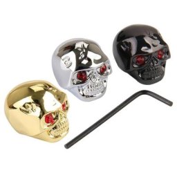 JEBass-lèvent de commande de tête de mort en métal brillant bouton de contrôle de la vitesse du