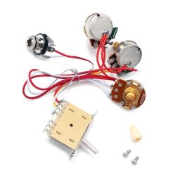 JESFP-Potentiomètre Câblage Togbandit Pots Audio Volume Bass Shaft Switch 500K 514 up Humbucker