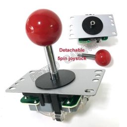 Bâton d'arcade pièces de bricolage manche de Joystick 5 broches boule supérieure amovible