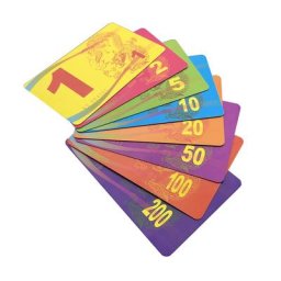Pièce carrée en plastique pour jeu de société Mahjong carte de comptage avec valeur en PVC