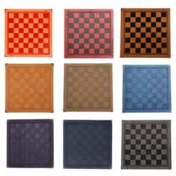 Échiquier plat Échiquier en cuir synthétique international Jeux d'échecs classiques