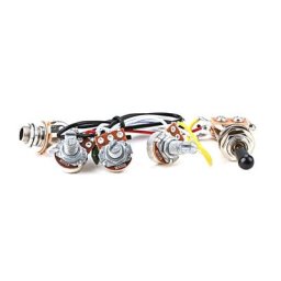 Faisceau de câbles pour guitare électrique Kit précâblé interrupteur à bascule 3 voies 2 Volume 1
