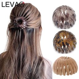 Levao – épingles à cheveux à boucle en strass pince à cheveux chignon nid d'oiseau pour femmes