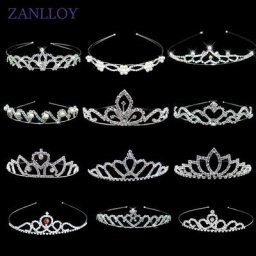 Couronne de princesse en strass scintillants diadème et bandeau accessoires de mariage pour filles