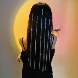 Épingle à cheveux Invisible en strass brillant chaîne de tête pince à cheveux bijoux de luxe