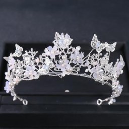 Serre-tête Baroque avec perles en strass couronne fleur papillon princesse diadème accessoires