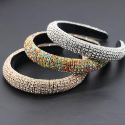 Catwalk – bandeau de luxe en strass de couleur nouvelle mode Baroque bandeau en perles de cristal