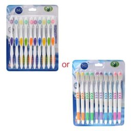 Nano brosse à dents en charbon de bambou Ultra doux soins buccaux 10 pièces nouveauté 2021