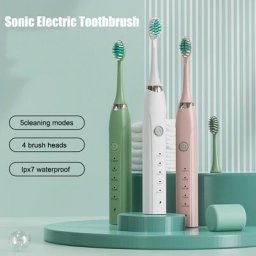 Brosse à dents électrique sonique pour adultes brosse à cheveux souple aste brosse à dents