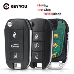 EllYYOU Voiture Télécommande Clé Pour KIT 208 2008 301 308 508 5008 Cristaux en C-Elysee C4-Cactus