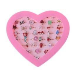 Anneau de doigt réglable de dessin animé pour enfants anneau d'Li- décoration de fête figurines