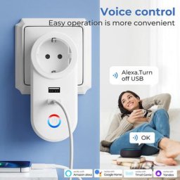 Prise d'alimentation WiFi intelligente avec rétroéclairage télécommande prise électrique commande