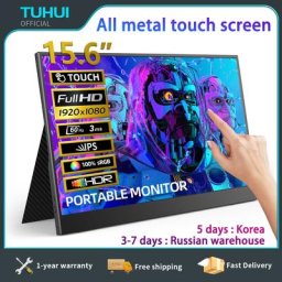 TUHUI-Moniteur à écran tactile portable écran d'ordinateur de jeu PS4 PS5 Switch Xbox PC