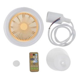 Ventilateur de Plafond LED Moderne avec Application et Télécommande Silencieux 3 Vents Réglables
