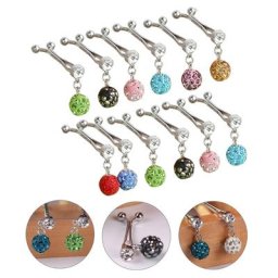 Lot de 12 pendentifs en boule de strass pour foulard Hijab musulman épingles à épingles style