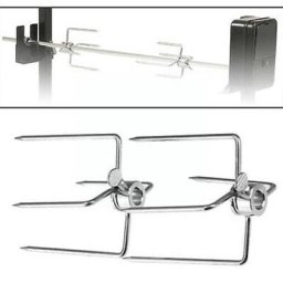 Fourchette à Fixation Rotative en Acier pour Four à Broche Outil de Barbecue Modules Viande F