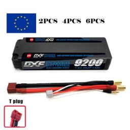 DXF-Batterie Lipo 2S 7.6V 130C 9200mAh 5mm T Plug Hardcase pour Bumosquito Truggy Offroad