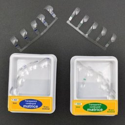 Matrices dentaires transparentes incurvées en coupe en Polyester russes largeur 7mm 5mm 30