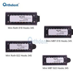 Supports orthodontiques dentaires 10 Kits supports métalliques pour Mini Roth MBT 018 022