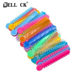 WellCK-Bandes artificiel astiques Dentaires pour Orthodontie 41 Couleurs 1040 Anneaux par Paquet