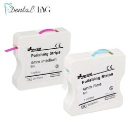 Bande de Polissage Dentaire en Résine Interdentaire de 4mm x 6m 1 Rouleau/Boîte Outil de Ponçage