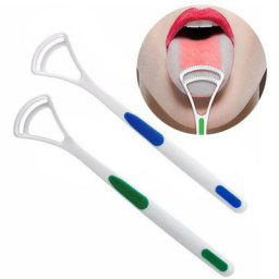 Grattoir à langue brosse de nettoyage pour enlever le revêtement de la langue pour une mauvaise