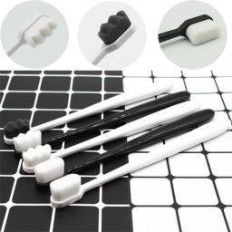 Brosse à dents portable ultra-fine en fibre douce avec boîte accessoire de voyage soins d'hygiène