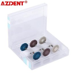 AZDENT 6 pièces Kit de disques de polissage Composite dentaire système de polissage en 3 étapes RA