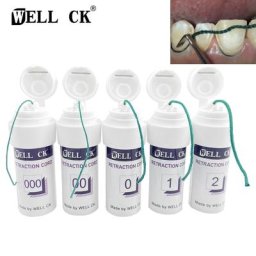 WELLCK-Fil Dentaire Rétraction Gingivale de Poulet 1 Bouteille réinitialisation Coton Matériel