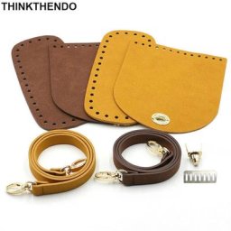 3 sacs à bandoulière en cuir artificiel sangle de fond de rechange pour bricolage Crochet sac à