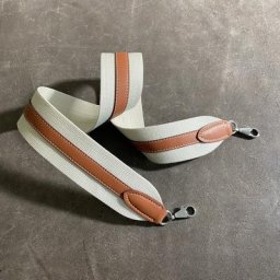 Sangle de sac Kelly en cuir tissé coloré sangle en toile large accessoires en cuir or argent