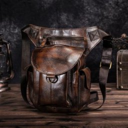 Sac à bandoulière en cuir véritable pour homme sac messager pour tablette de 8 "" ceinture de